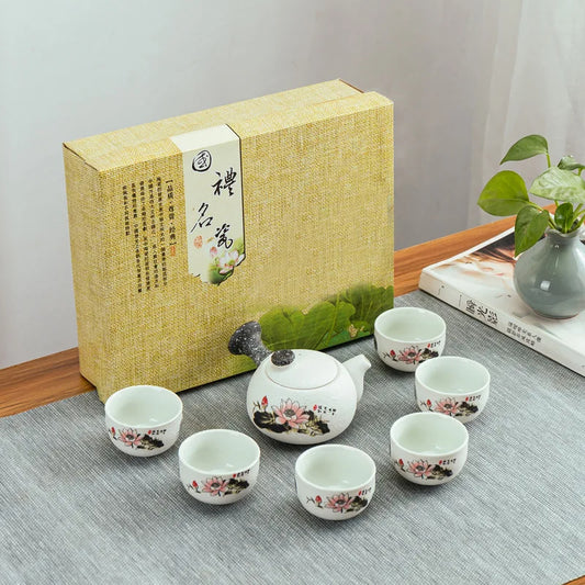 Vajilla para Té - 1 Tetera + 6 Tazas