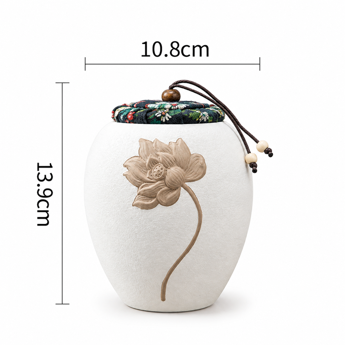 Cuencos para Té con Relieve de Loto - 740 ml