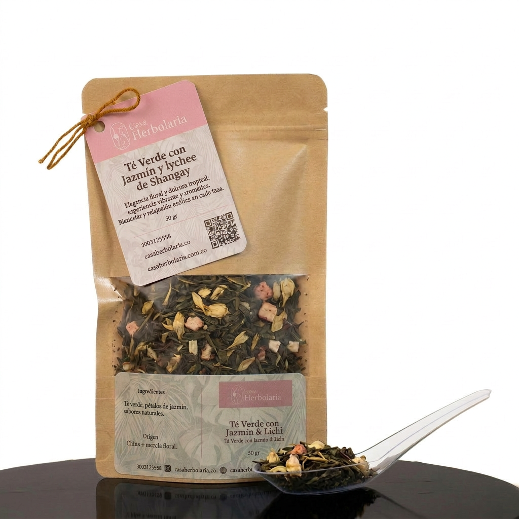 Té Verde con Jazmín y lychee de Shangay