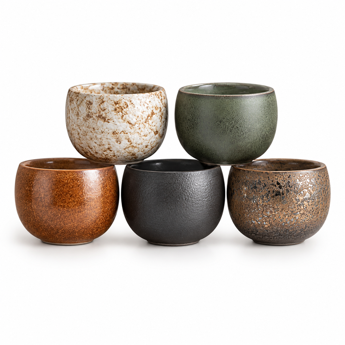 Set de Tazas Artesanales para Té x5