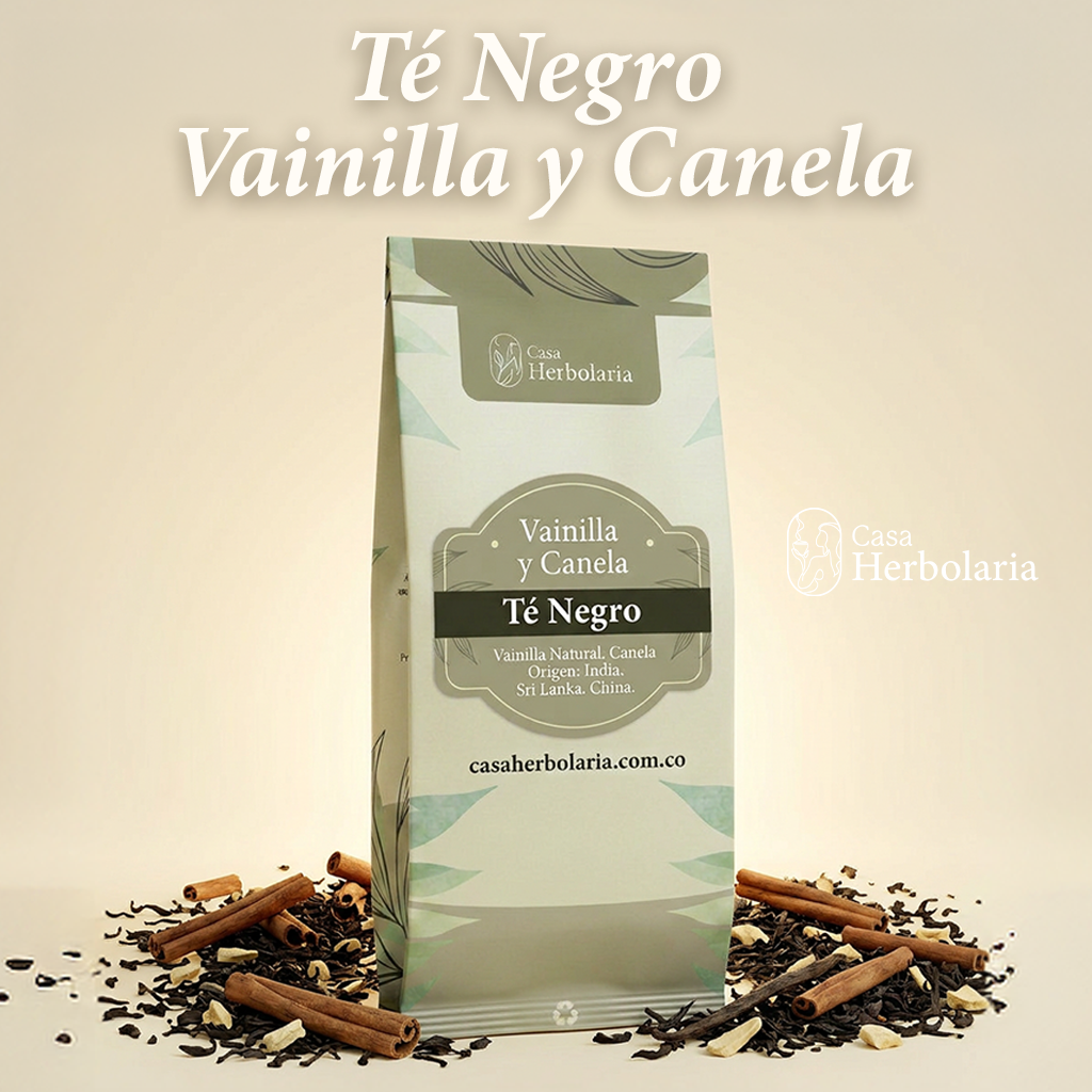 Té Negro Sabor Vainilla y Canela