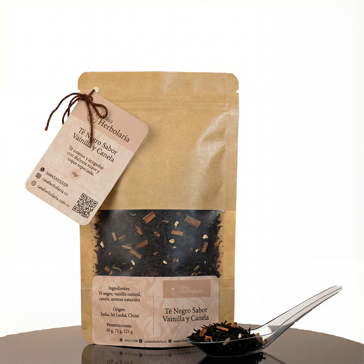 Té Negro Sabor Vainilla y Canela