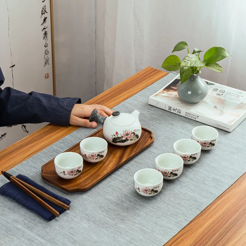 Vajilla para Té - 1 Tetera + 6 Tazas