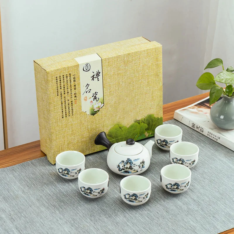 Vajilla para Té - 1 Tetera + 6 Tazas