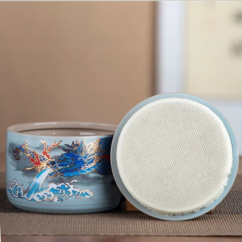 Cuenco Sellado de Cerámica Esmaltada para Té o Café