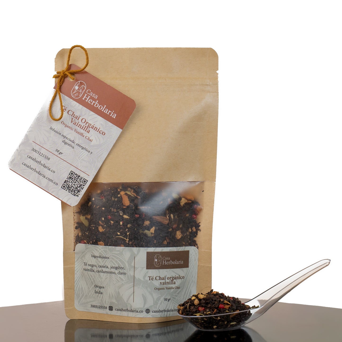 Tetera de Hierro Amarilla 300 ml - Té Negro Vainilla y Canela 50gr