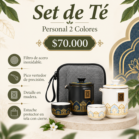 Set de Té Personal 2 Colores
