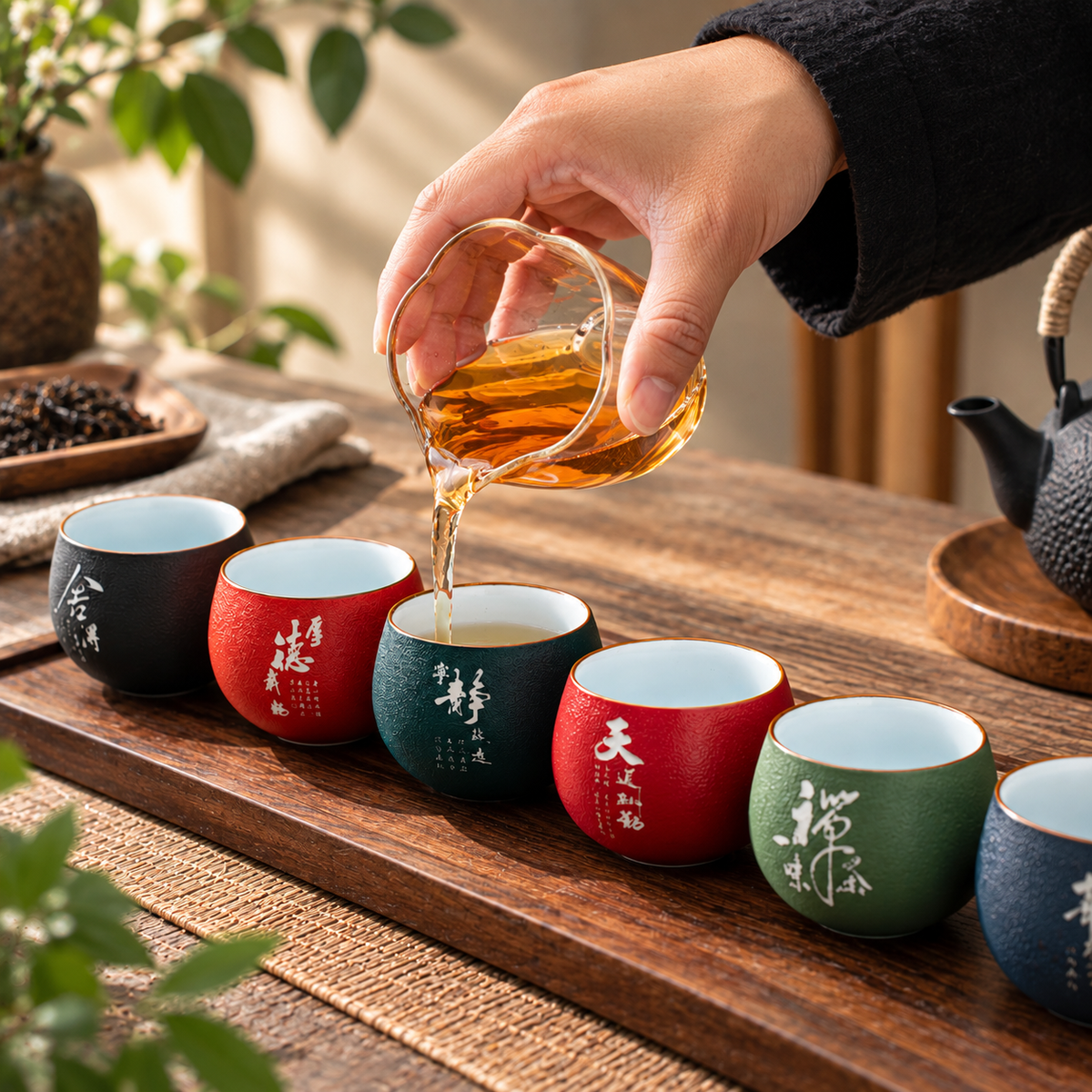 Set de Tazas x6 con Grabado- Caja de Lujo