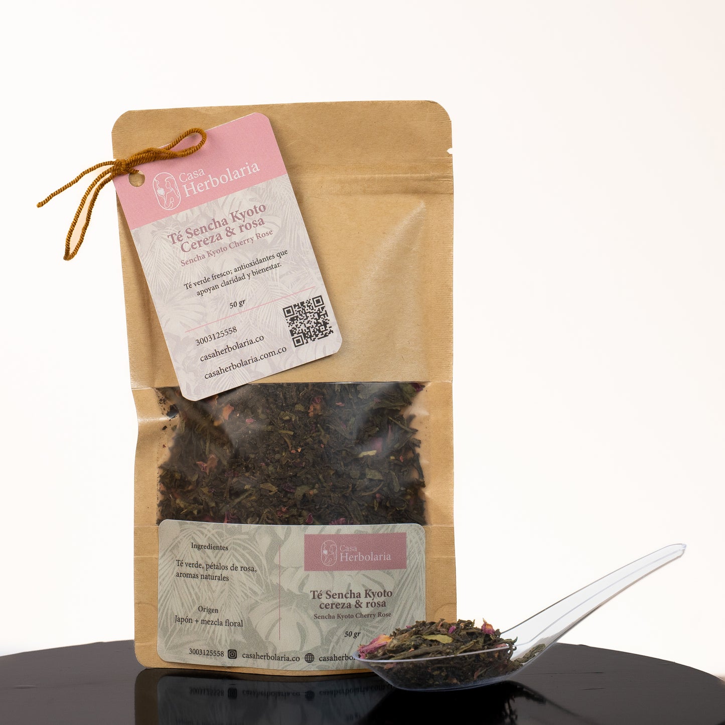 Té Verde Sencha Kyoto con Cereza & Rosa