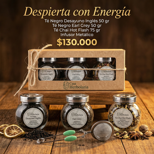Ritual. Despierta con energía. Kit de 3 Tés + Infusor Metálico