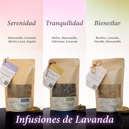Pack x3 Infusiones de Lavanda - Serenidad, Tranquilidad & Bienestar