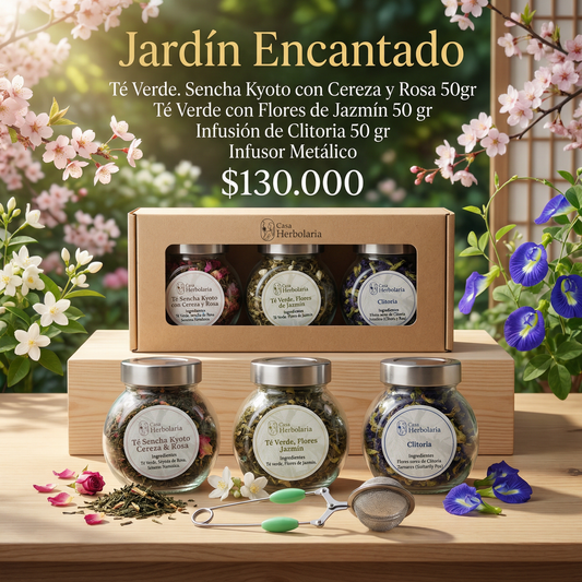 Ritual Jardín Encantado | Kit de 3 Tés + Infusor Metálico