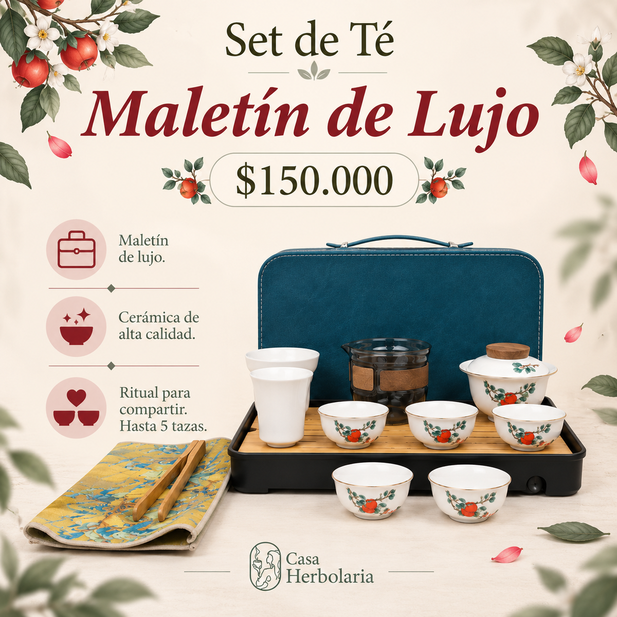 Set de Té - Maletín de Lujo Grande