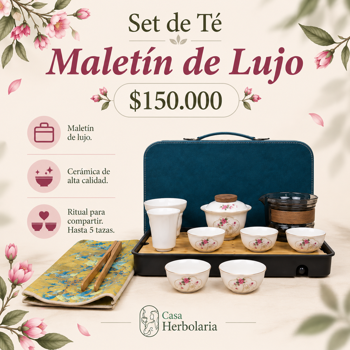 Set de Té - Maletín de Lujo Grande