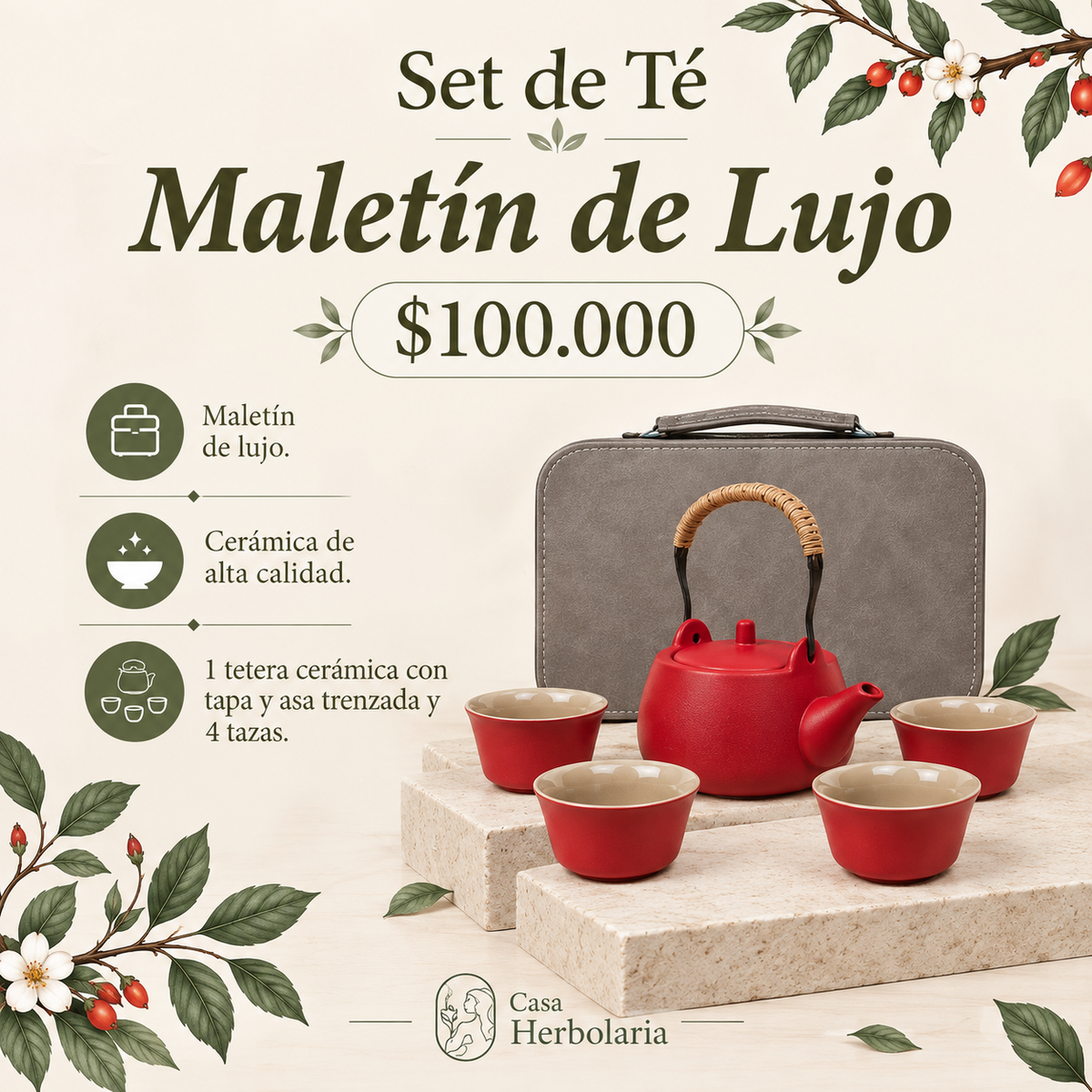 Set de Té - Maletín de Lujo pequeño