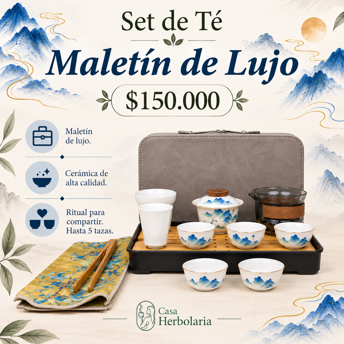 Set de Té - Maletín de Lujo Grande