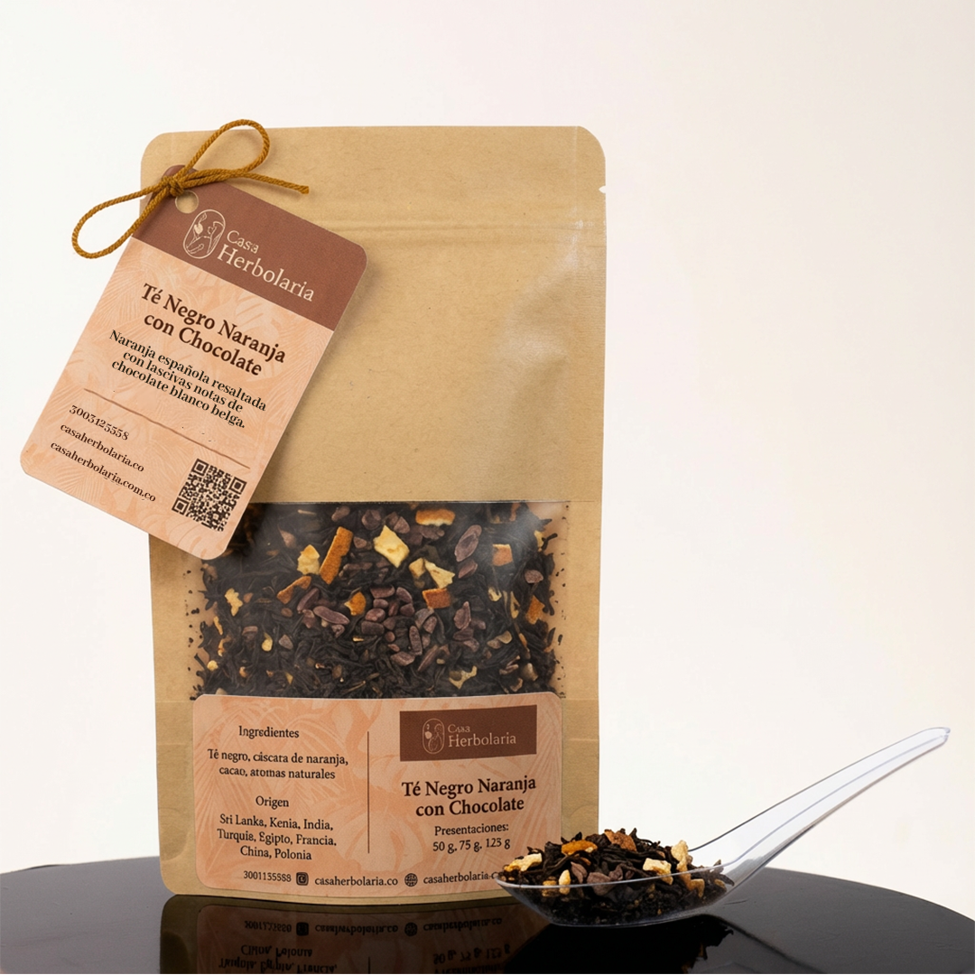 Té Negro Sabor Naranja y Chocolate