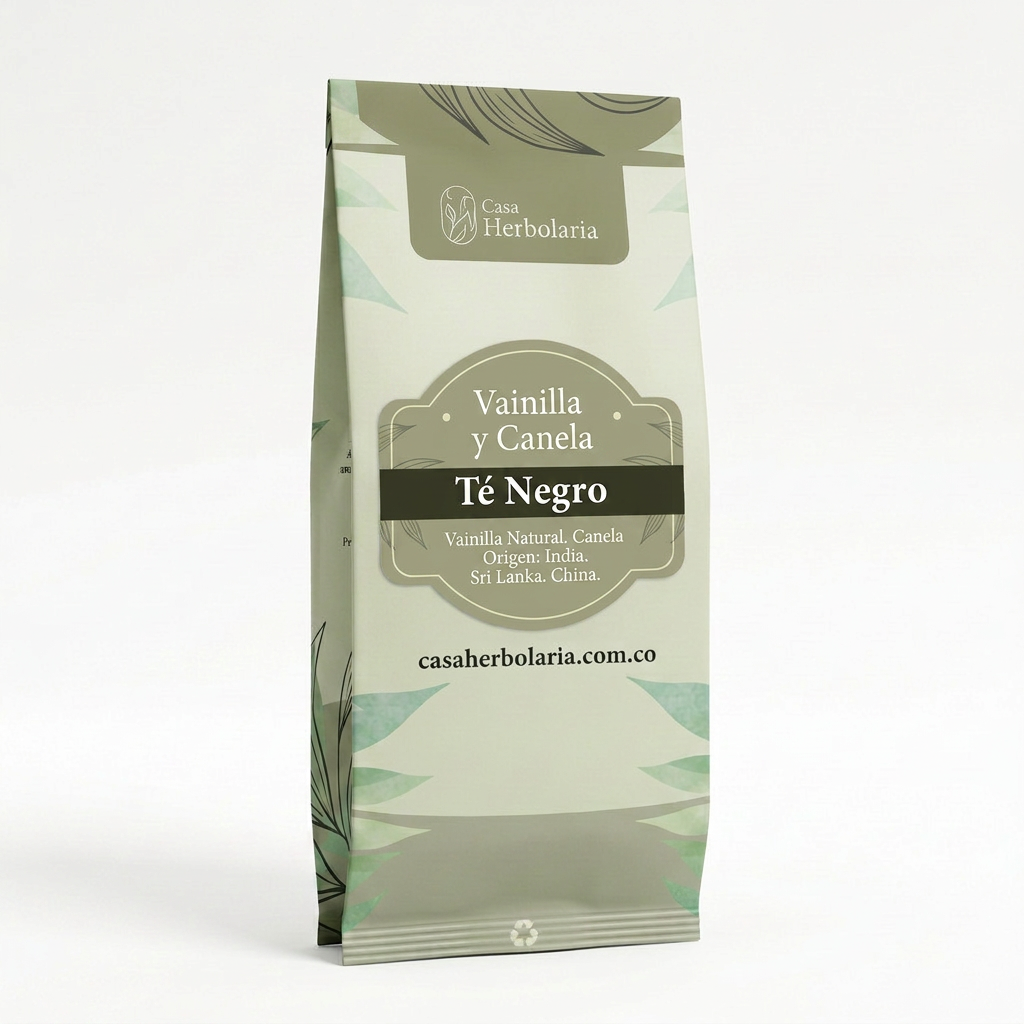Té Negro Sabor Vainilla y Canela