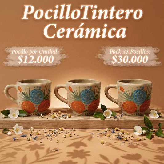 Pocillo Cerámica Tintero