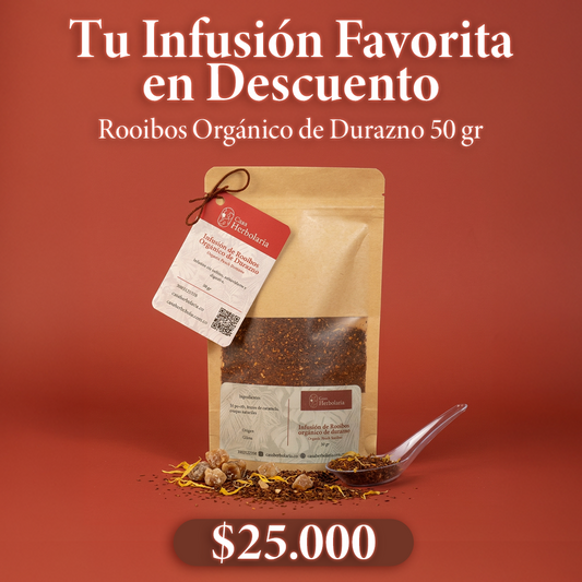 Infusión de Rooibos Orgánico de Durazno