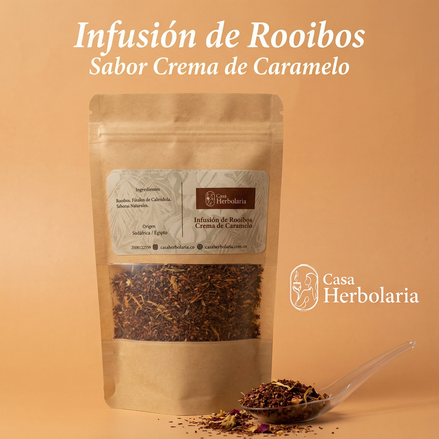 Infusión de Rooibos Sabor Crema de Caramelo