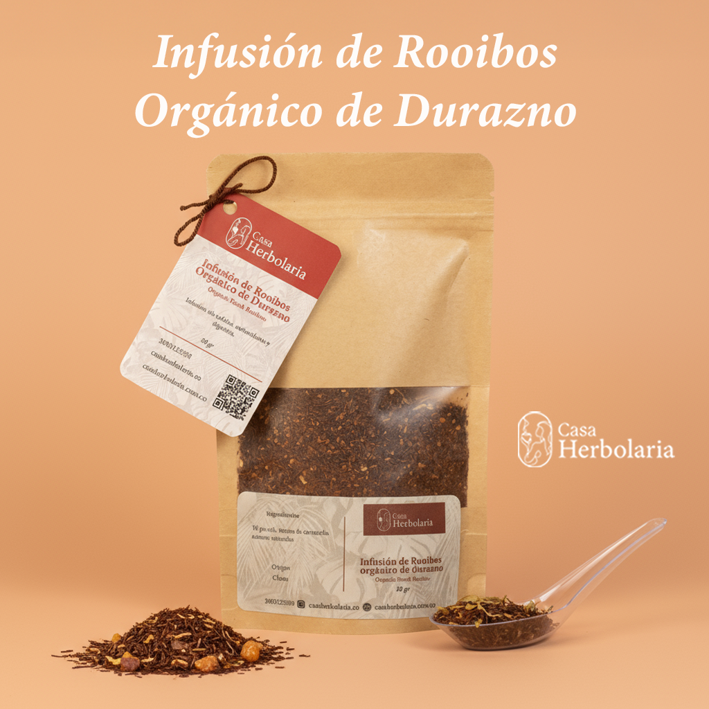 Infusión de Rooibos Orgánico de Durazno