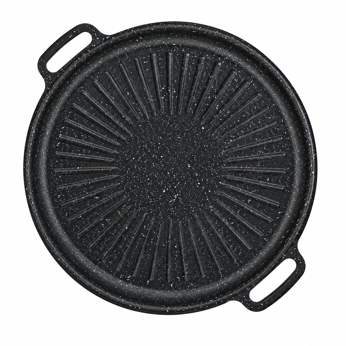 Sartén de Aluminio para Barbacoa, vista superior con superficie acanalada | Casa Herbolaria