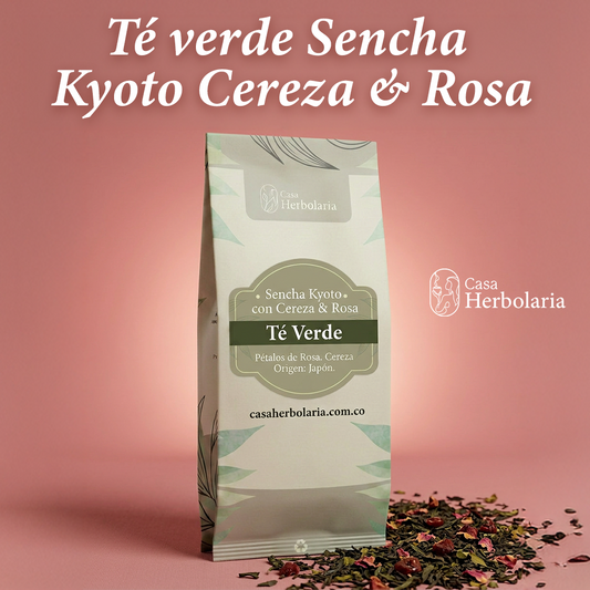 Té Verde Sencha Kyoto con Cereza & Rosa
