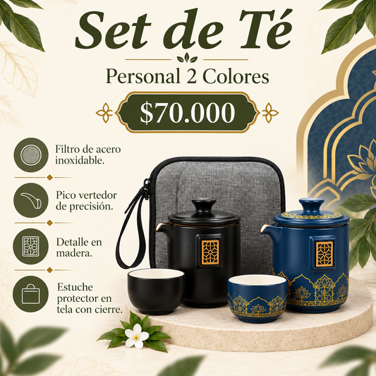 Set de Té Personal 2 Colores