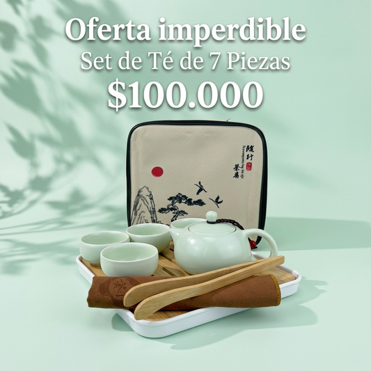 Vajilla para Té. Set Viajero de Cerámica Kung Fu