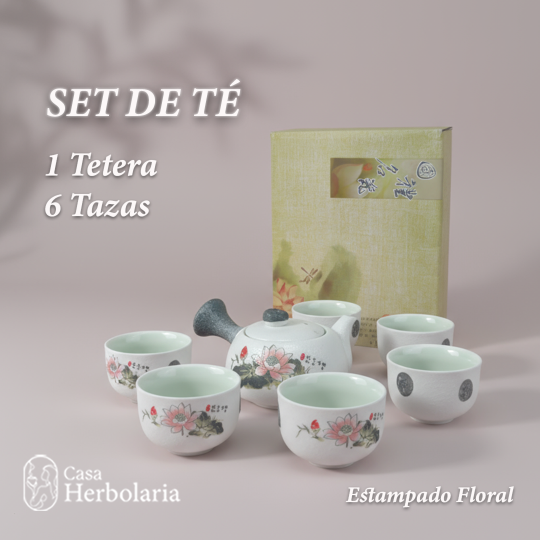 Vajilla para Té - 1 Tetera + 6 Tazas