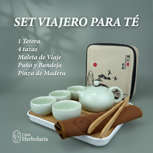 Vajilla para Té. Set Viajero de Cerámica Kung Fu