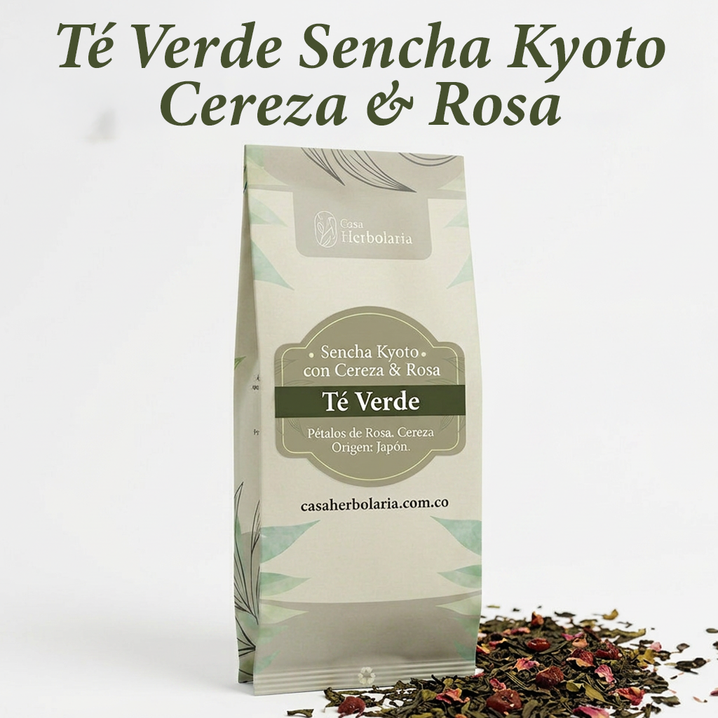 Té Verde Sencha Kyoto con Cereza & Rosa
