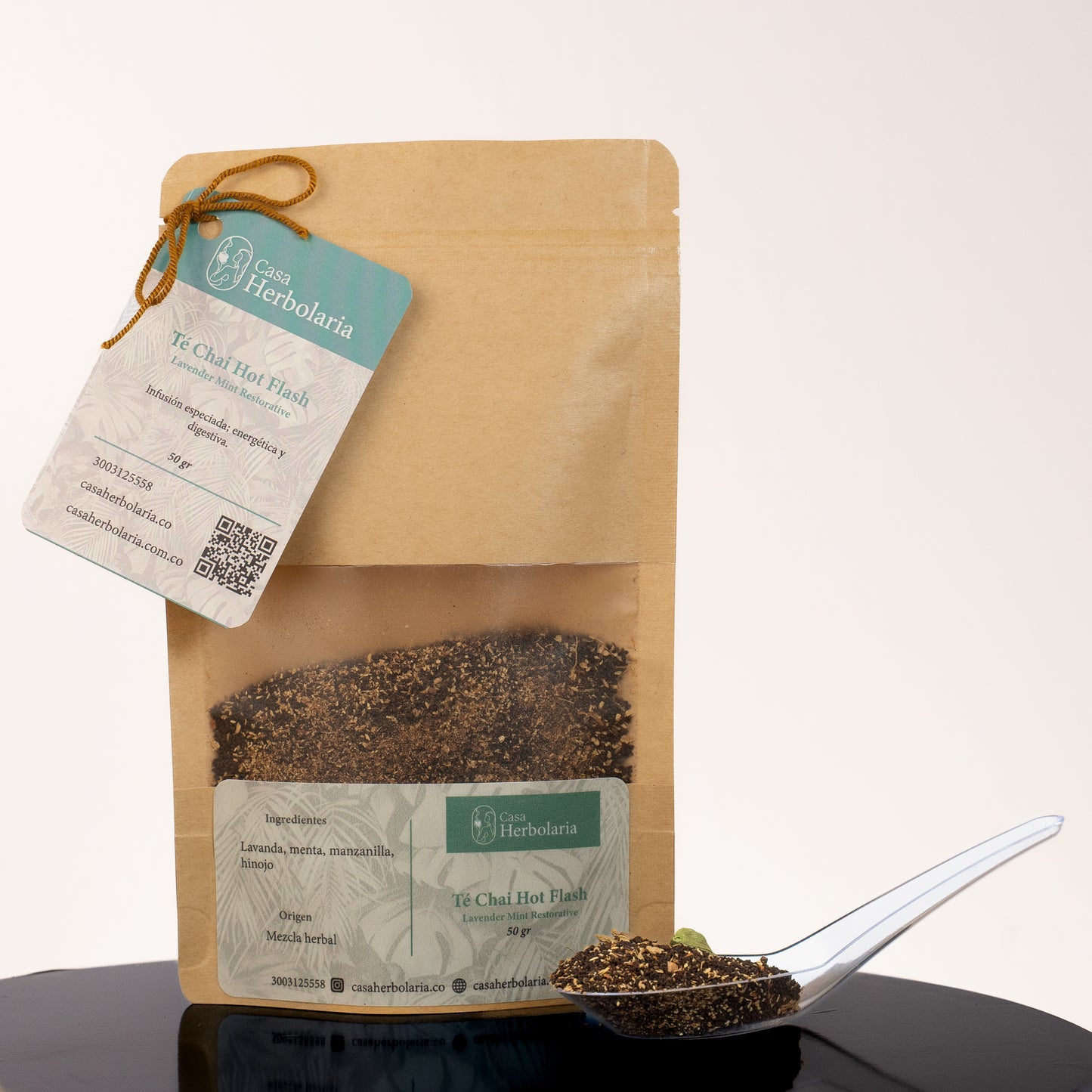 Pack x 3 Infusiones de Té Chai. Orgánico de Vainilla 50gr + Hot Flash 50gr + Guayusa Chai 150gr