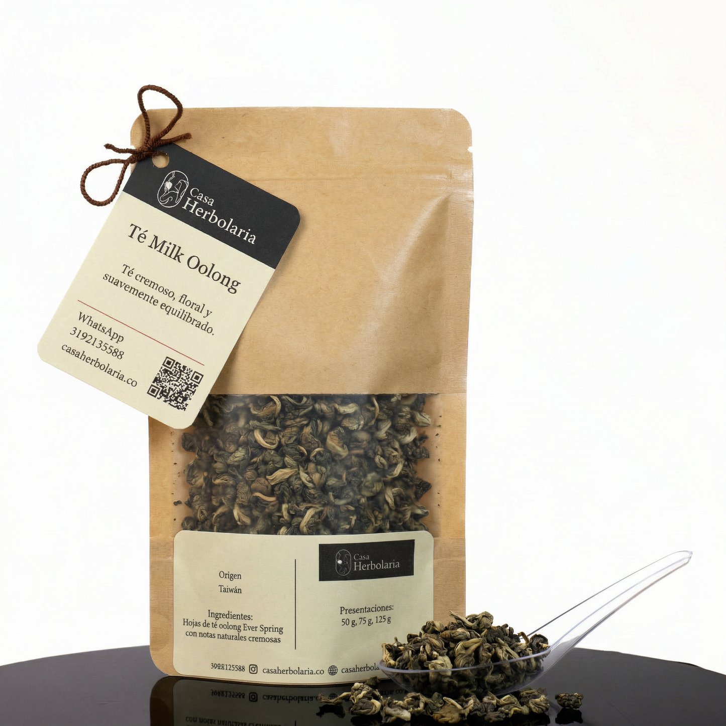 Tetera de Hierro Lila de 900 ml con 2 Pocillos de Hierro + Té Milk Oolong 50 gr