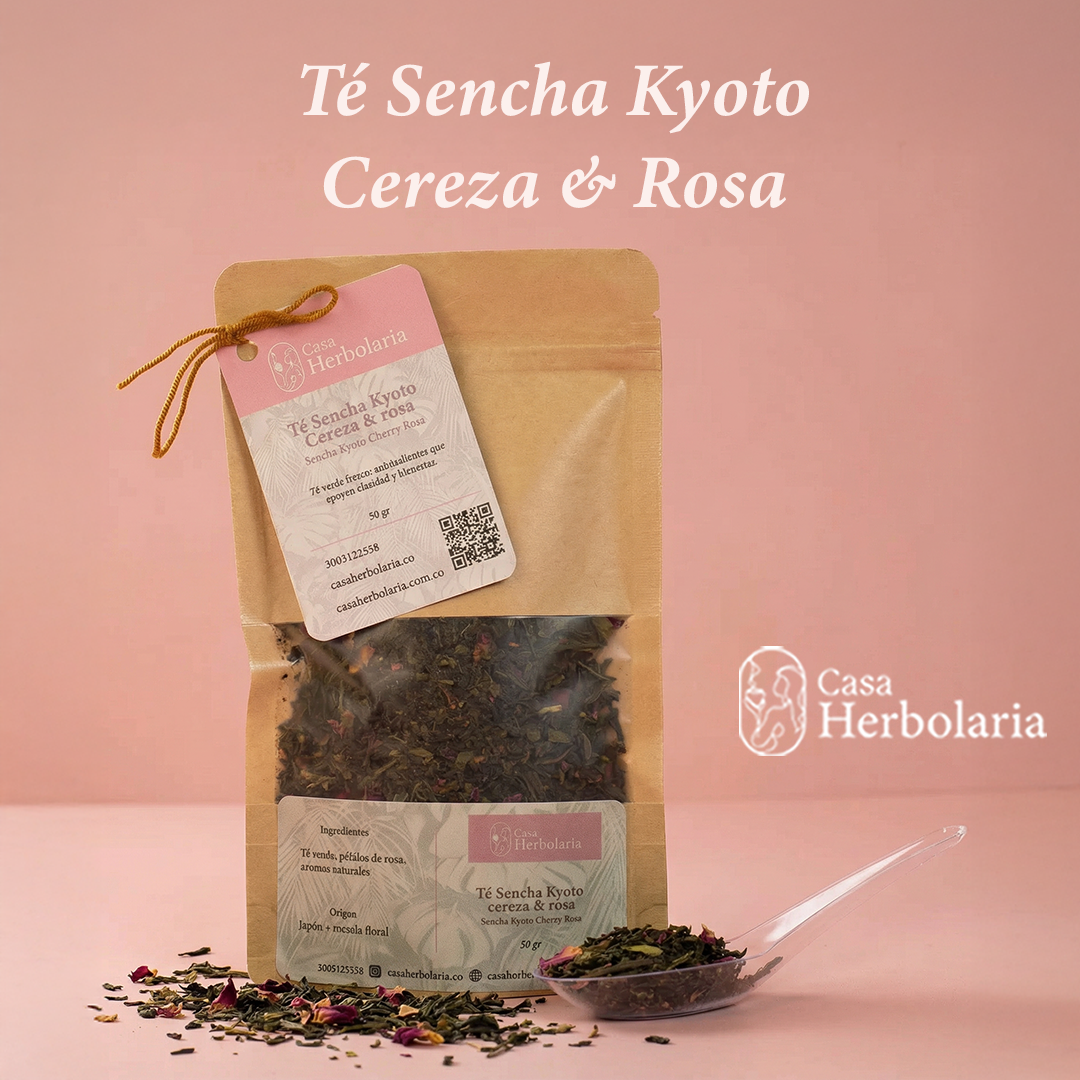 Té Verde Sencha Kyoto con Cereza & Rosa