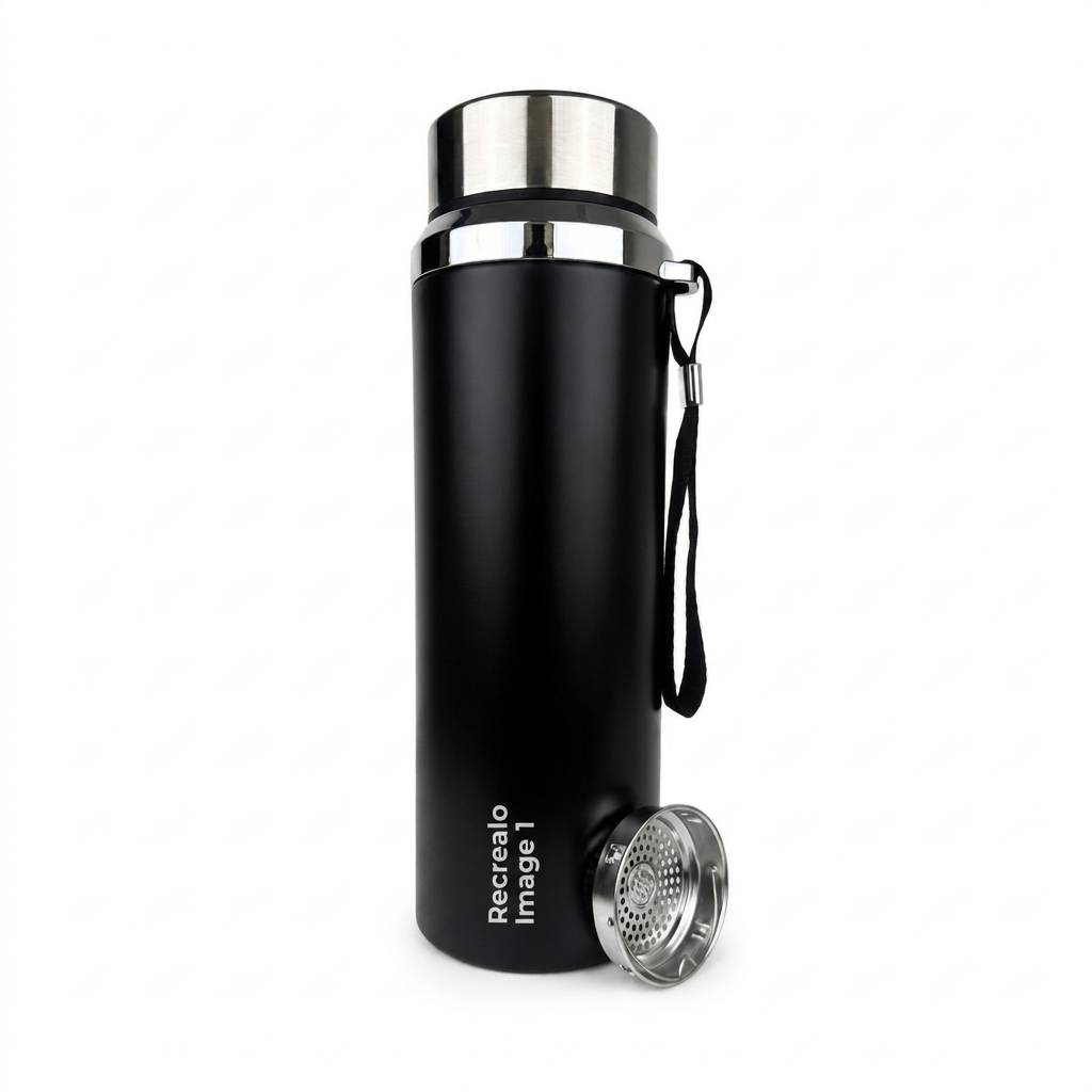Termo Metálico con Infusor 800 ml
