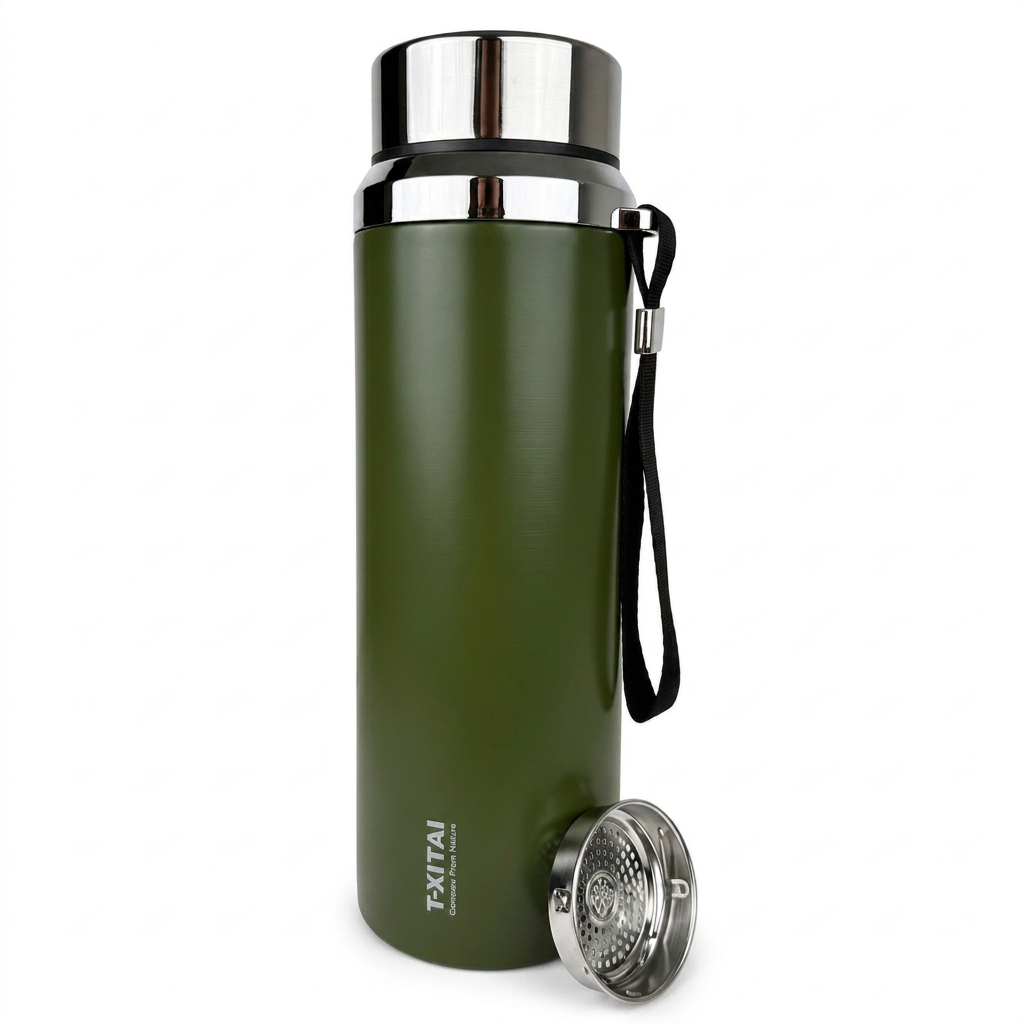 Termo Metálico con Infusor 800 ml