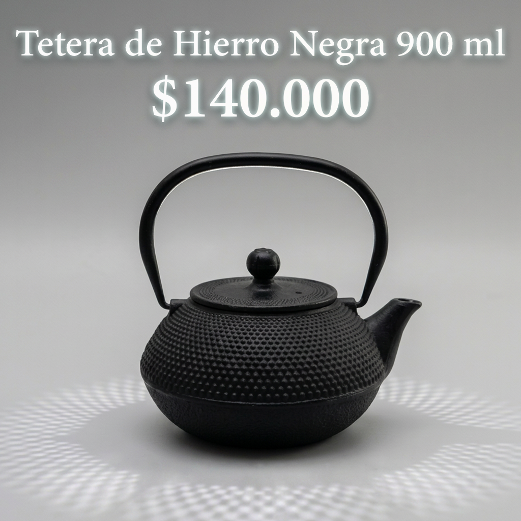 Tetera de Hierro Negra 900 ml