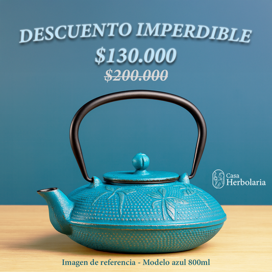 Tetera de Hierro Azul - 800 ml