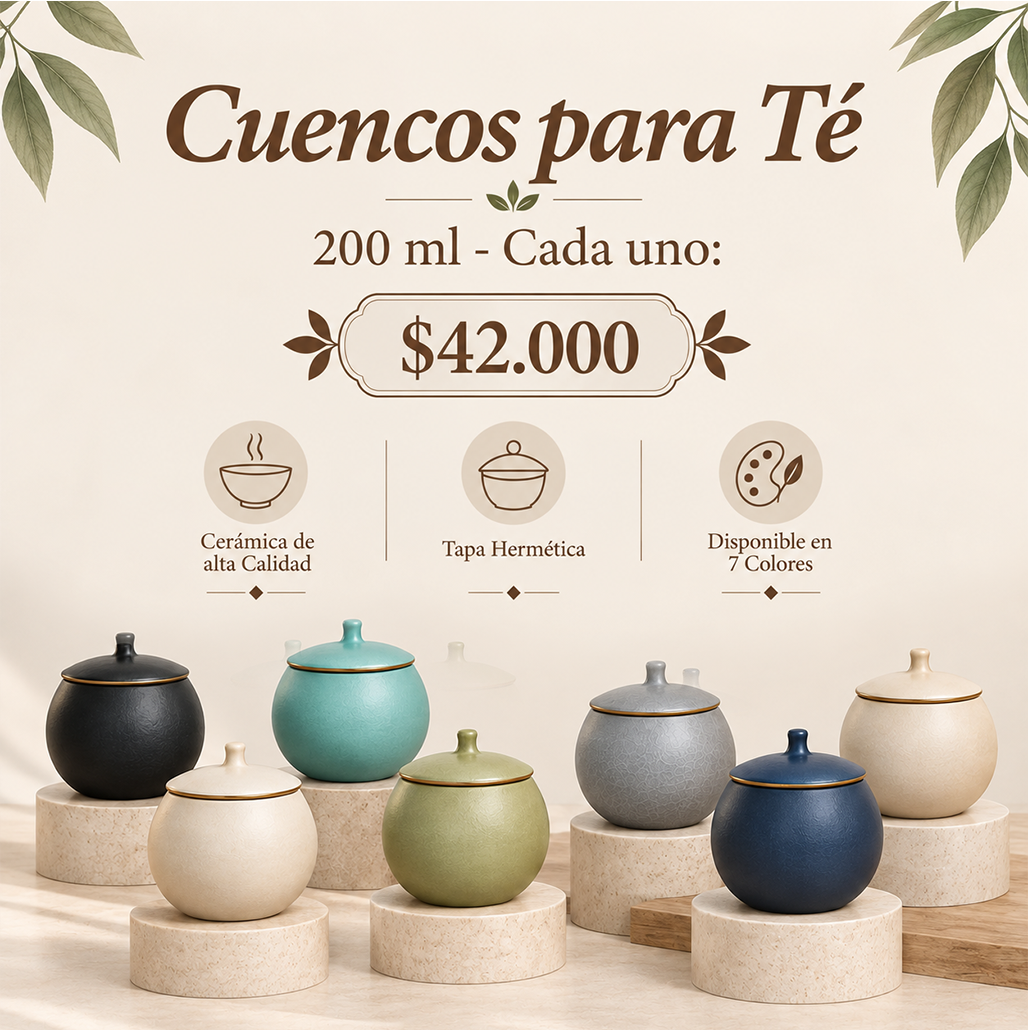 Cuencos para Té 200 ml - 7 Colores