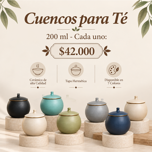 Cuencos para Té 200 ml - 7 Colores