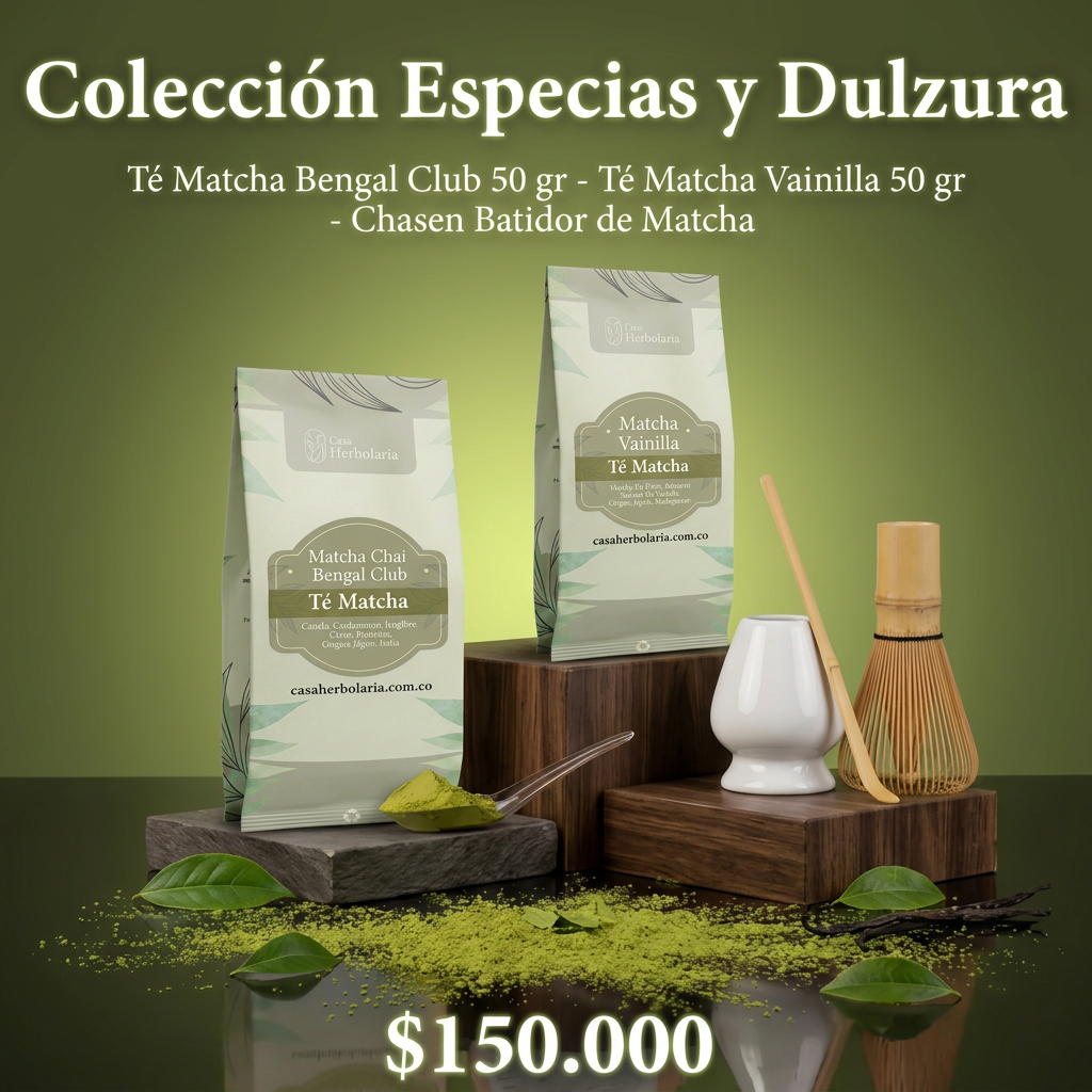 Set Matcha Bengal Club 50 gr + Matcha Vainilla 50 gr + Chasen Batidor