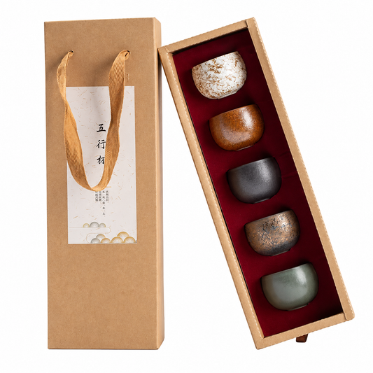 Set de Tazas Artesanales para Té  x5