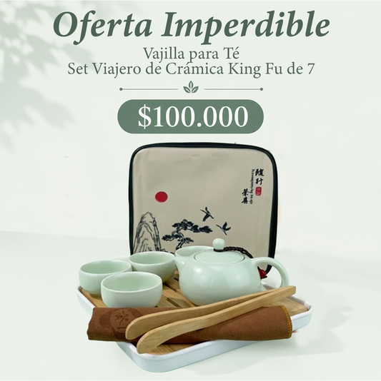 Vajilla para Té. Set Viajero de Cerámica Kung Fu
