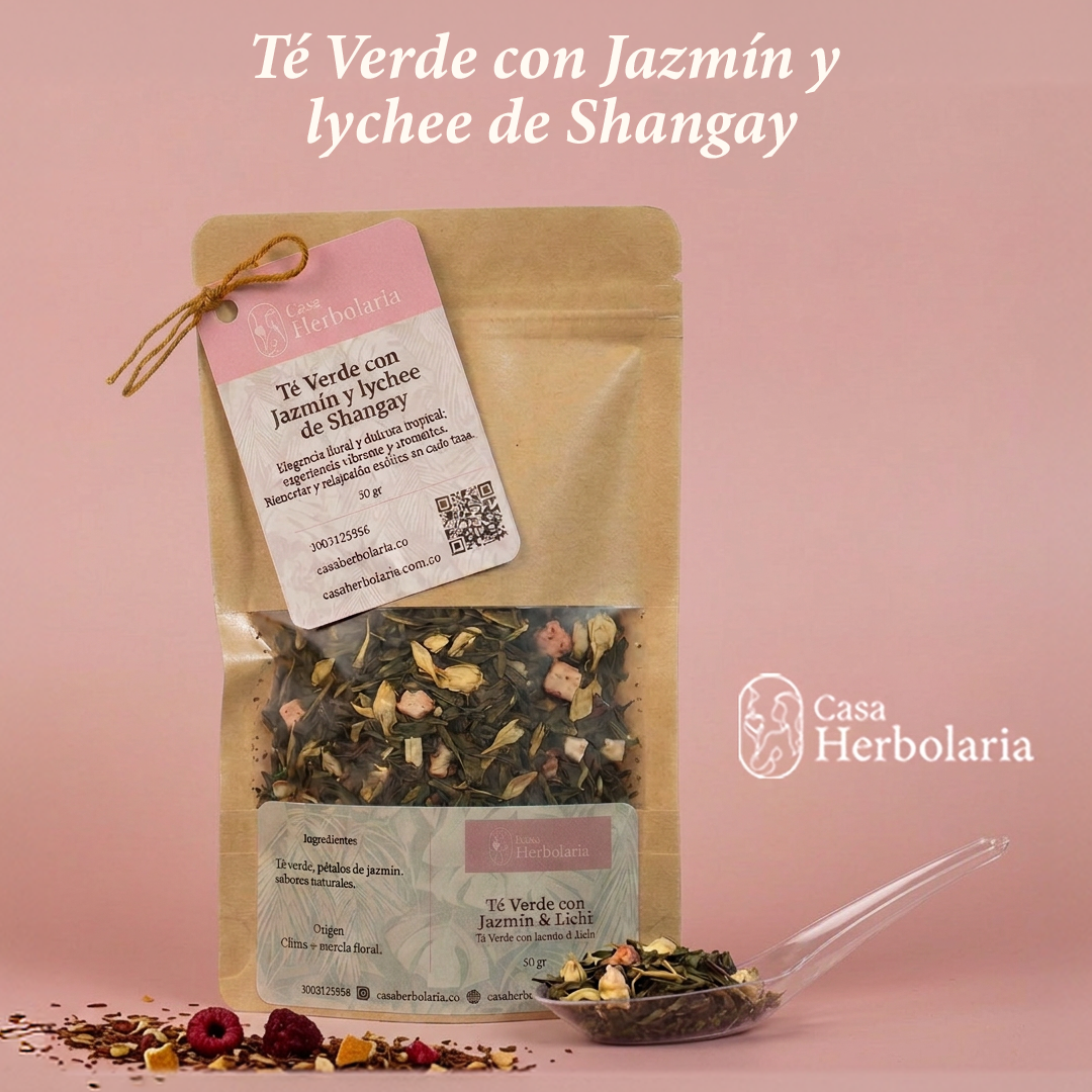 Té Verde con Jazmín y lychee de Shangay