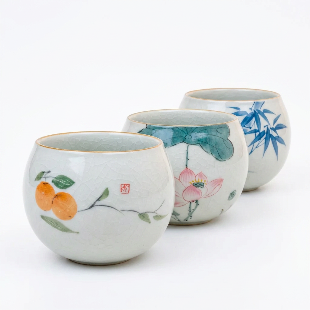 Set de Tazas X5 - Estampados de Naturaleza