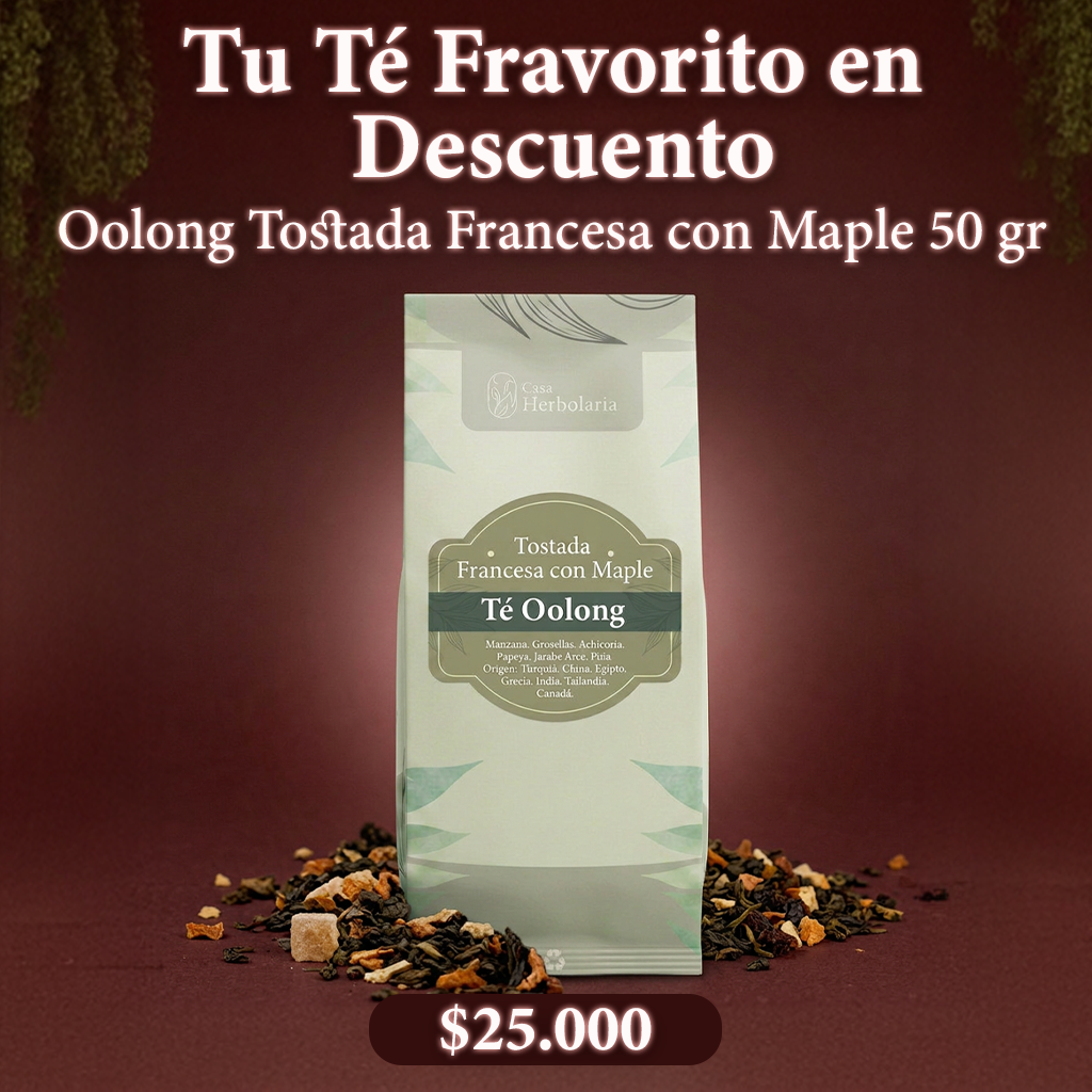 Té Oolong Sabor Tostada Francesa con Maple