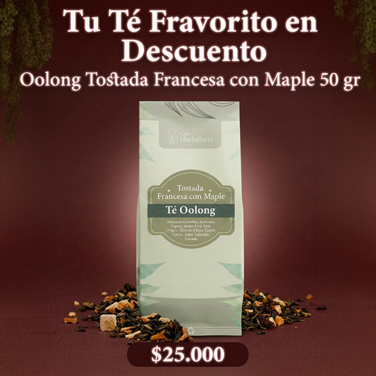 Té Oolong Sabor Tostada Francesa con Maple