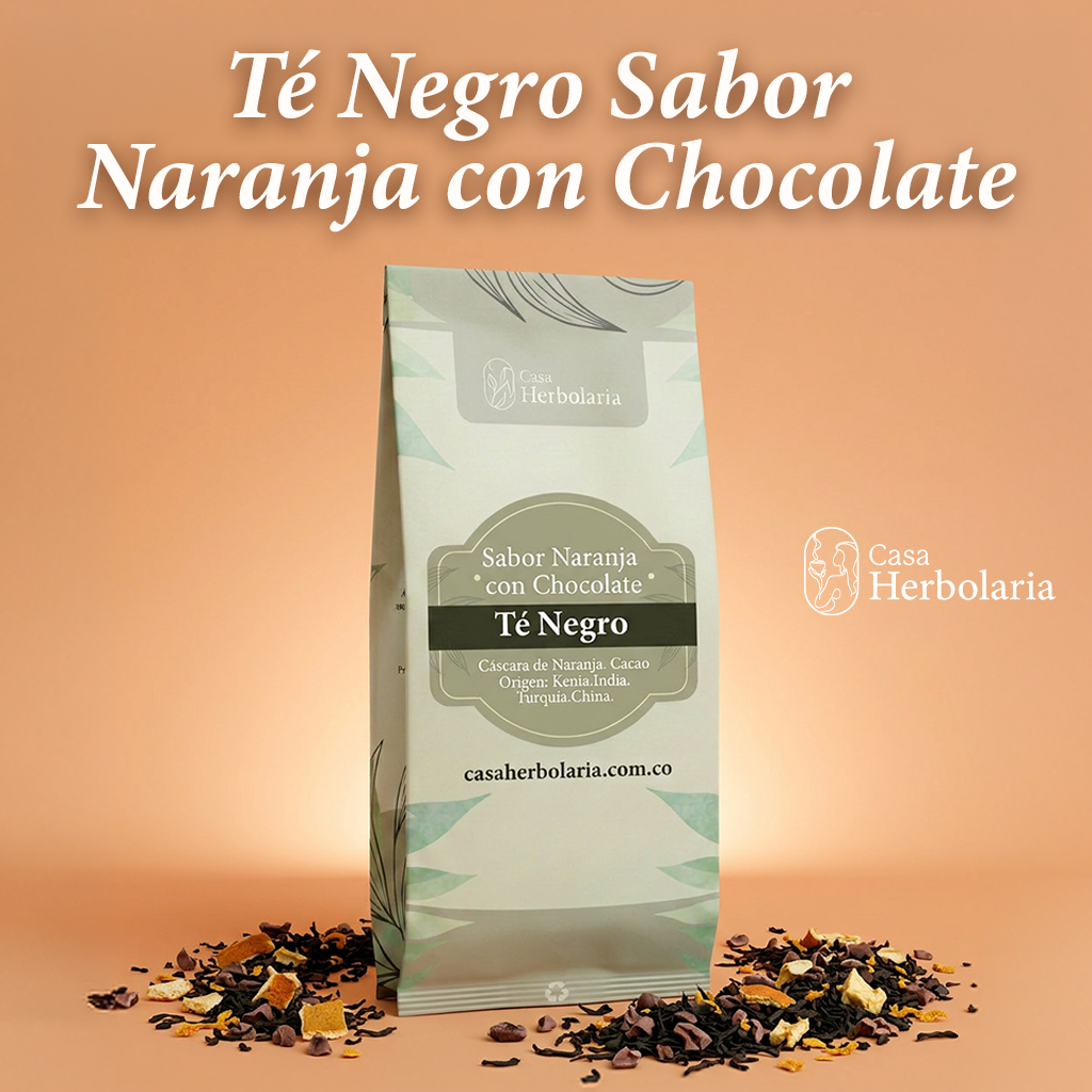 Té Negro Sabor Naranja y Chocolate